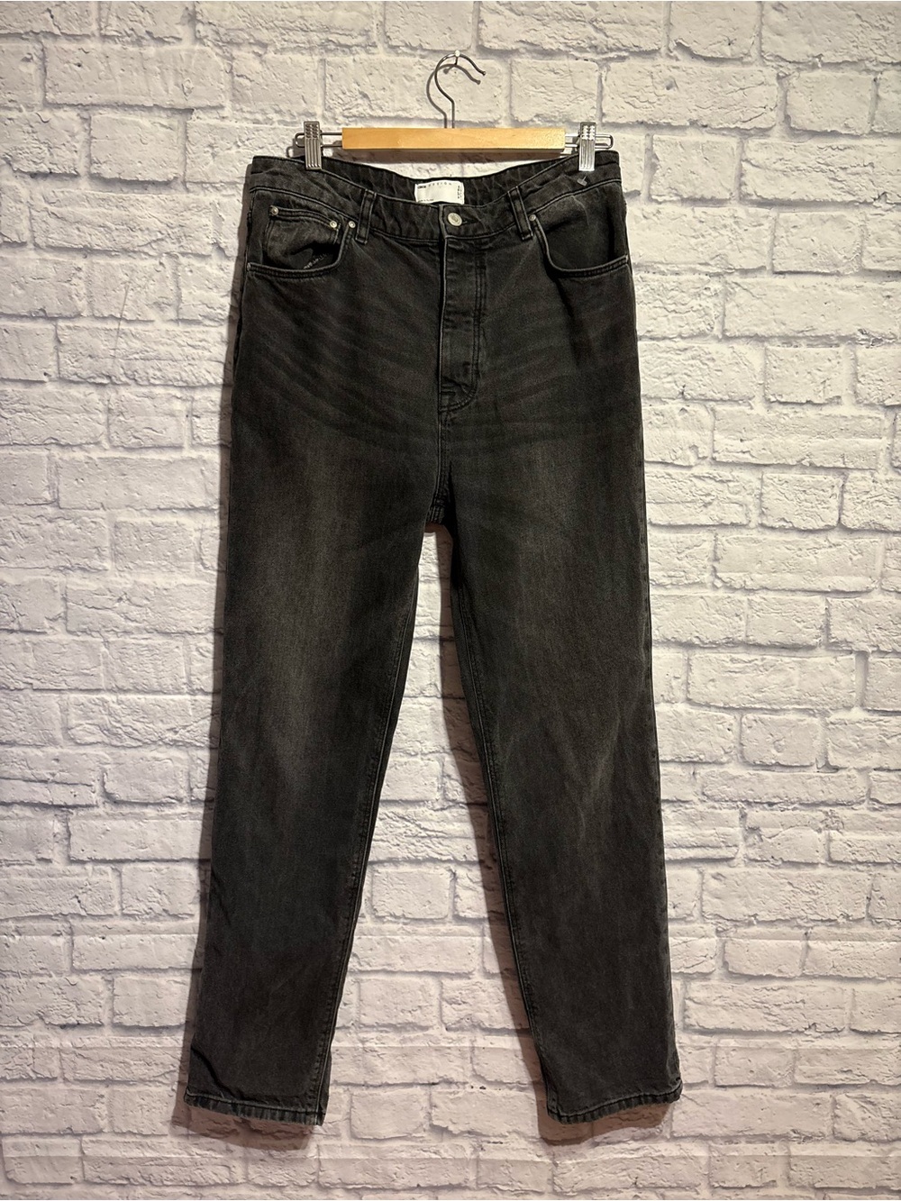 ASOS Design Men's Black Slim Straight Jeans - Classic Washed Black 32*32